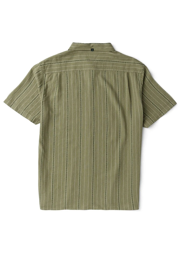 Linen Pin Short Sleeve Shirt - Sage