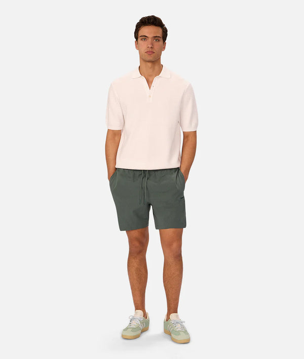 The New Seersucker Swim Short - Marine