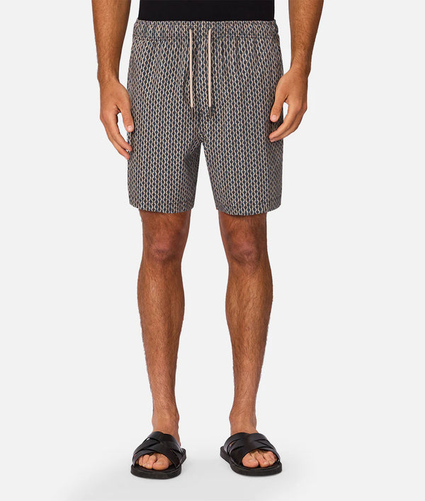 The Savanna Swim Short - Navy/Multi