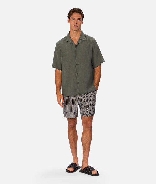 The Savanna Swim Short - Navy/Multi