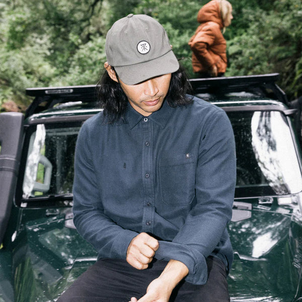 Made to Fade LS Button Up Shirt - Charcoal