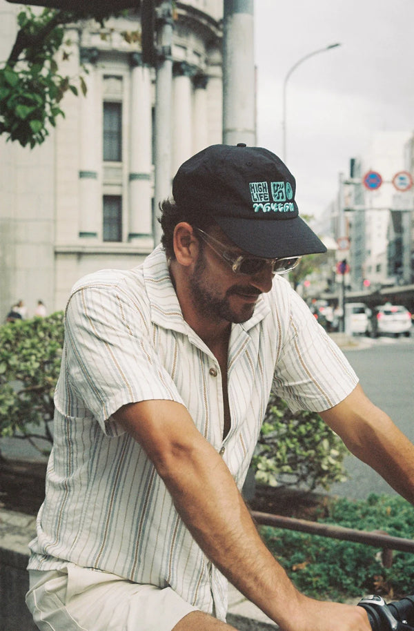 Vacation Stripe SS Shirt - Natural