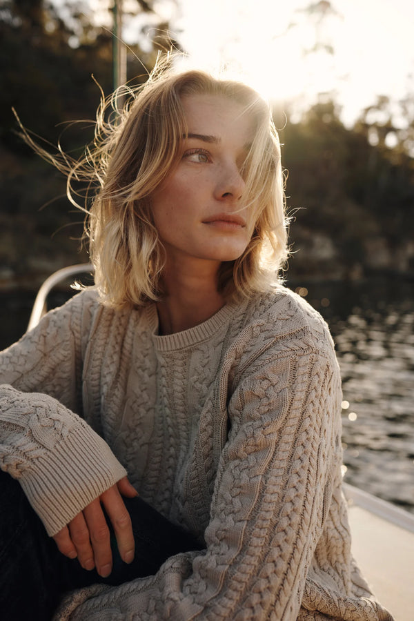 Fisherman Sweater - Elm