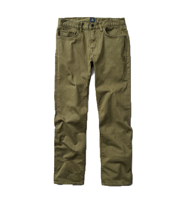 Highway 128 Straight Fit Broken Twill Jeans - Military