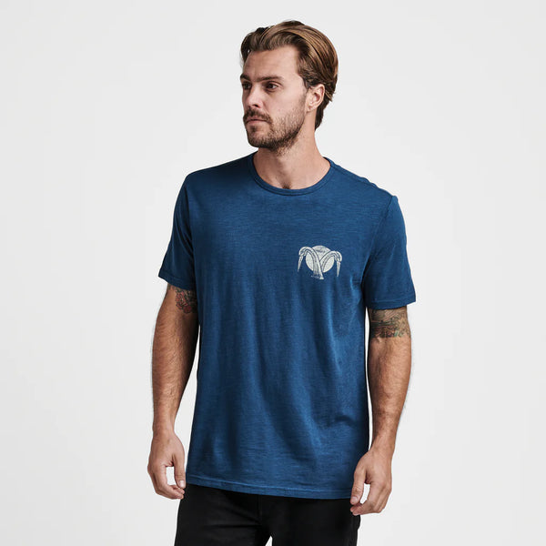 Crane Premium Tee - Dark Indigo