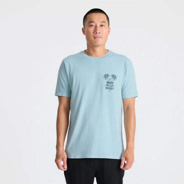 Permanent Vacation Tee - Dusty Blue