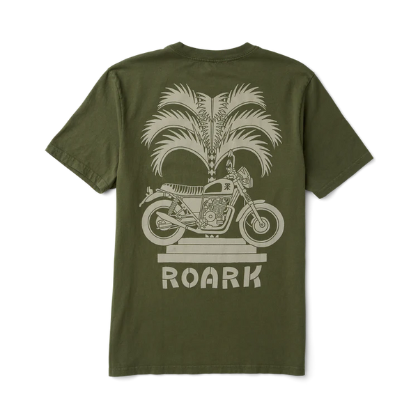 Moto Palm Premium Tee - Military