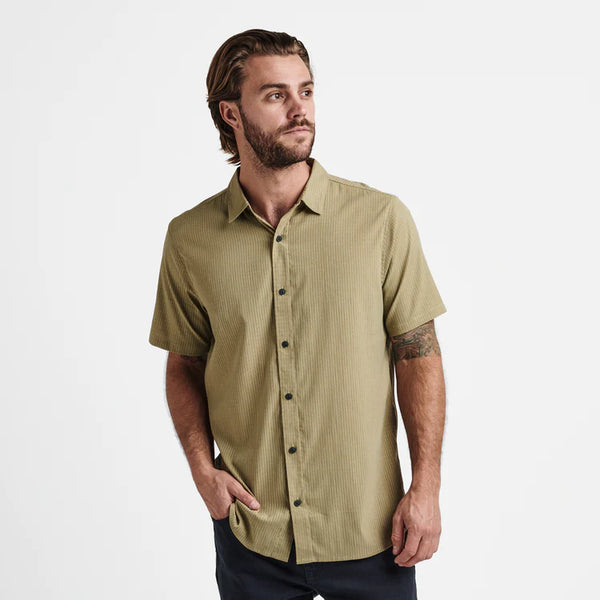 Bless Up Breathable Stretch Shirt - Dusty Green