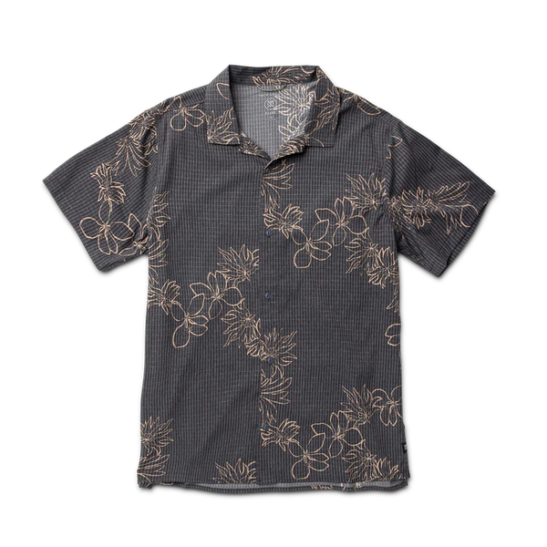 Bless Up Trail Button Up Shirt - Onyx Floral