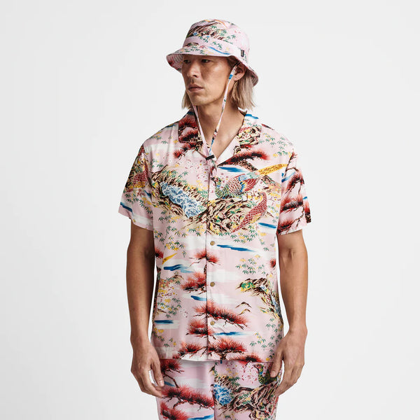 Gonzo Camp Collar Shirt - Aloha From Japan Pink Cherry Blossom