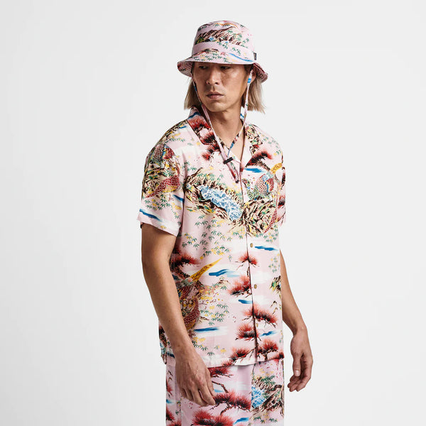 Gonzo Camp Collar Shirt - Aloha From Japan Pink Cherry Blossom