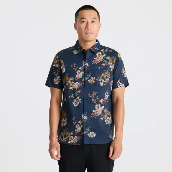 Journey SS Button Up Shirt - Deep Navy