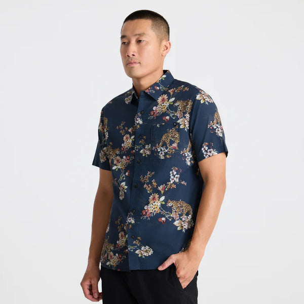 Journey SS Button Up Shirt - Deep Navy
