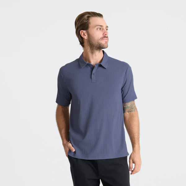 Bless Up Breathable Stretch Polo Shirt - Slate