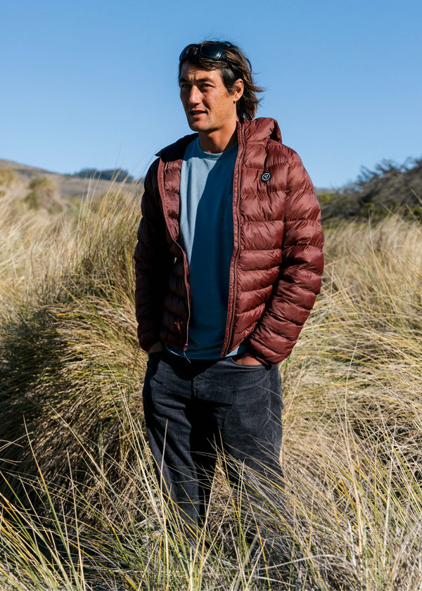 Pacific Packable Eco Puff Jacket - Brick