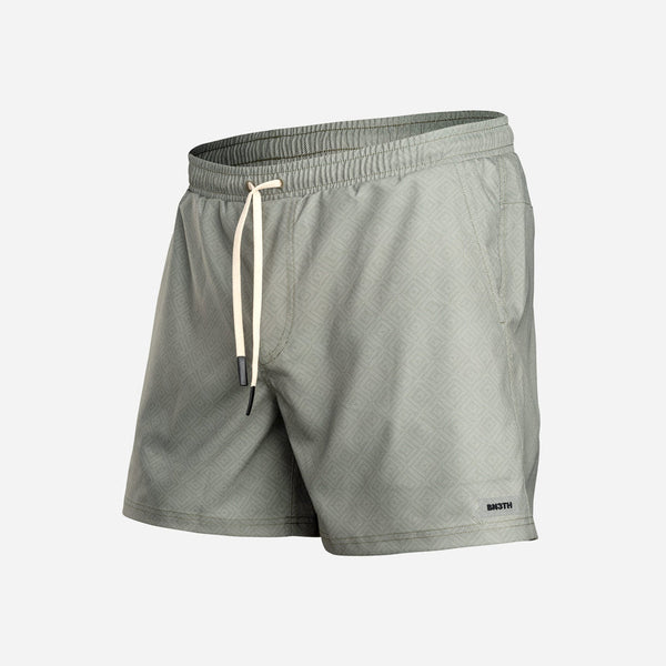 Agua Volley 2N1 Swim Short 5" - Artisan Tile Bronze