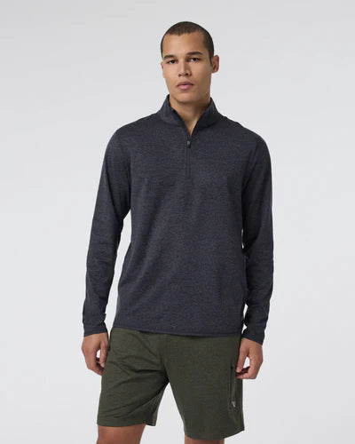Ponto Half Zip Mock Neck - Charcoal Heather