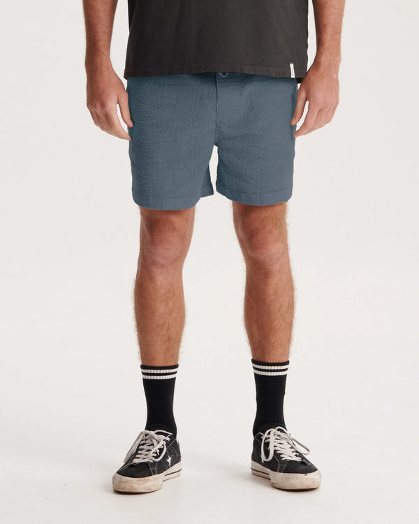 Fever Full Length Waffle Short - Steel