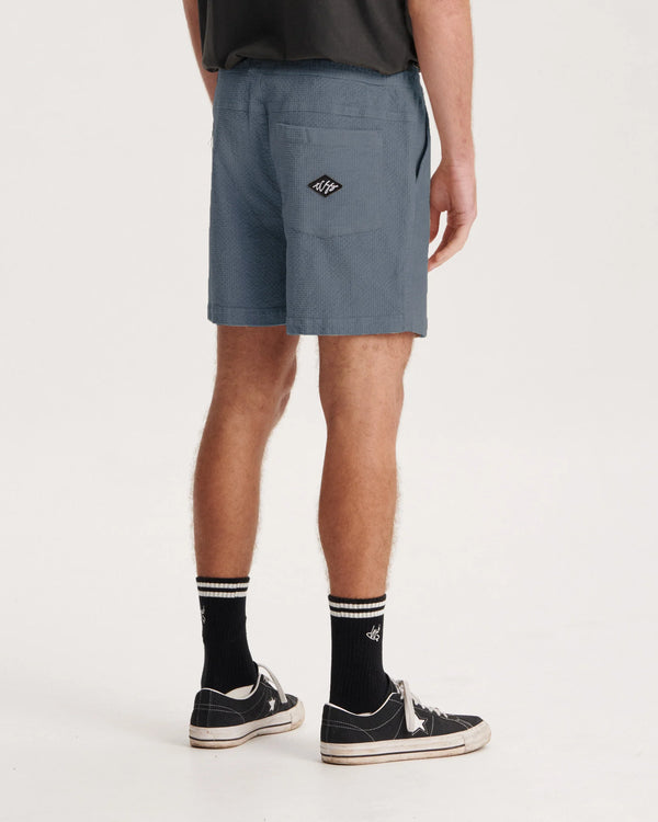 Fever Full Length Waffle Short - Steel