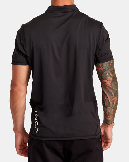 Sport Vent Tech Polo Shirt - Black