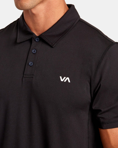 Sport Vent Tech Polo Shirt - Black