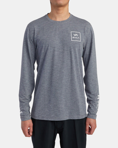 RVCA Long Sleeve Rashguard - Heather Grey