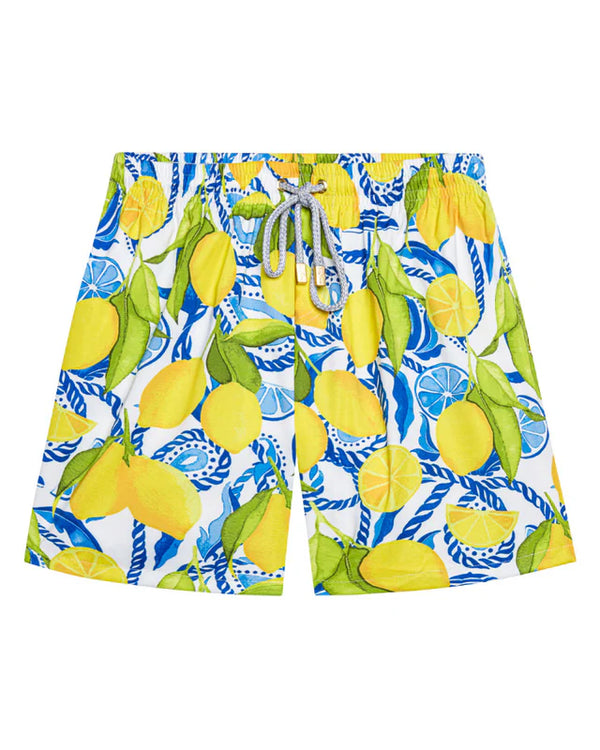 The Bossitano Swim Trunks - Lemon Print