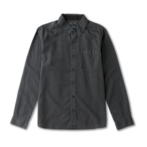 Made to Fade LS Button Up Shirt - Charcoal
