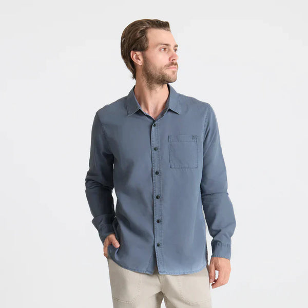 Made to Fade LS Button Up Shirt - Washed Slate