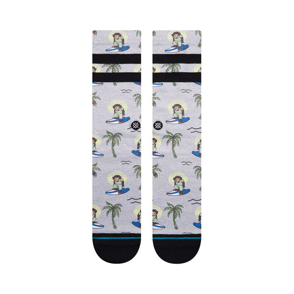 Surfing Monkey Crew Socks - Grey