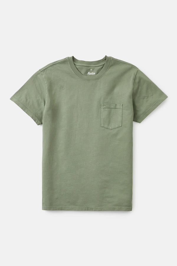 Base Tee - Olive Sand Wash