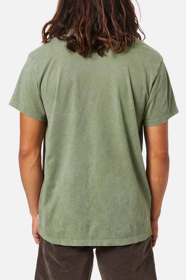 Base Tee - Olive Sand Wash