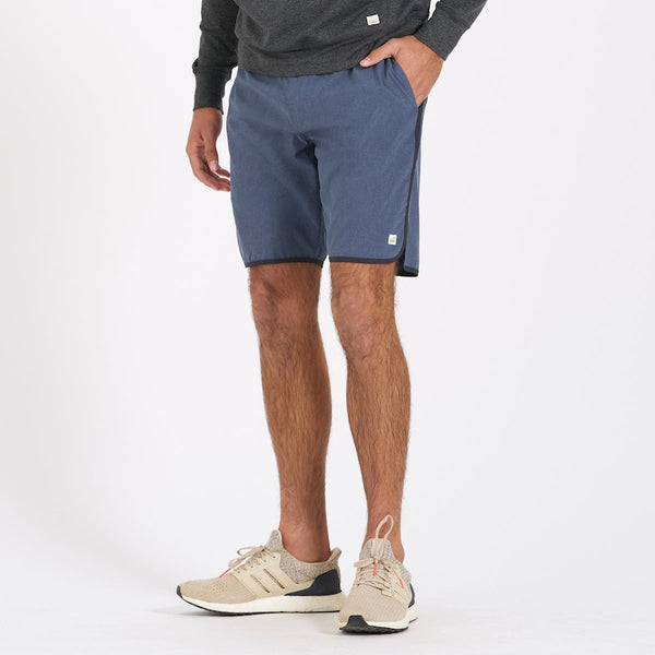 Banks Short - Azure LInen Texture