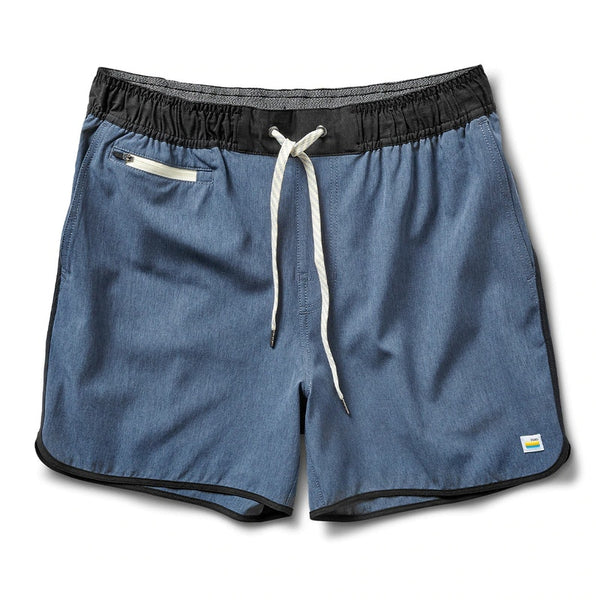 Banks Short 5" Azure Linen Texture