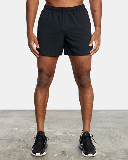 Yogger Elastic Running Shorts 15" - Black